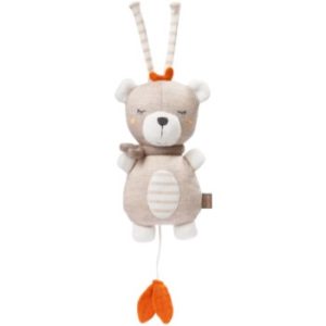 BABY FEHN fehnNATUR Musical Teddy jucărie suspendabilă contrastantă cu melodie