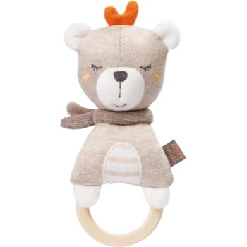 BABY FEHN fehnNATUR Wooden Grabber Teddy jucărie zornăitoare