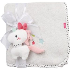 BABY FEHN Cuddleblanket Aiko & Yuki Unicorn pătură mini cu animal de pluș