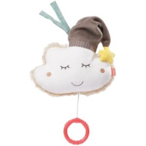 BABY FEHN Music Box Bruno Cloud jucărie suspendabilă contrastantă cu melodie