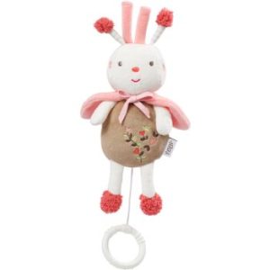 BABY FEHN Music Box Garden Dreams Bee jucărie suspendabilă contrastantă cu melodie