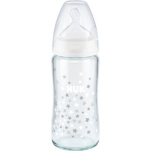 NUK First Choice + 240 ml biberon pentru sugari cu controlul temperaturii