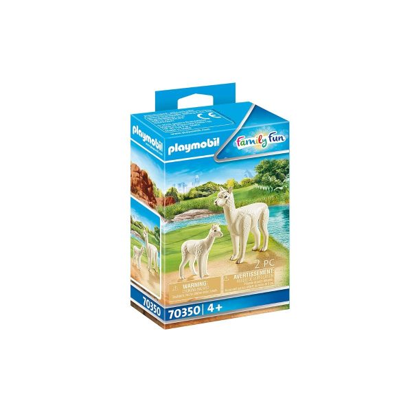 Set Playmobil Family Fun Large Zoo - Alpaca cu pui