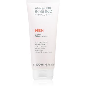 ANNEMARIE BÖRLIND MEN SYSTEM ENERGY BOOST gel de curățare pentru fata si corp