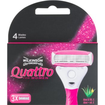 Wilkinson Sword Quattro for Women Aloe & Vit. E rezerva Lama