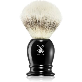 Mühle CLASSIC Silvertip Fibre® Black Resin Pamatuf pentru barbierit