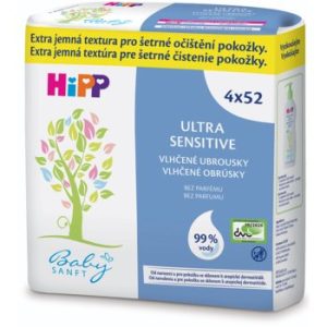 Hipp Babysanft Ultra Sensitive Șervețele umede pentru copii fara parfum