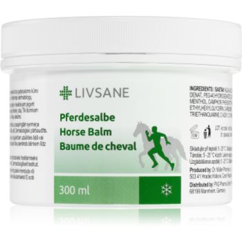 LIVSANE Horse Balm gel racoritor pentru mușchi, articulații și tendoane