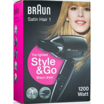BaByliss Braun Satin Hair 1 Style & Go HD 130 uscător de păr călătorie