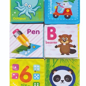 Jucarie bebelusi BamBam, Set 6 blocuri moi