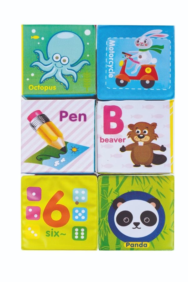 Jucarie bebelusi BamBam, Set 6 blocuri moi