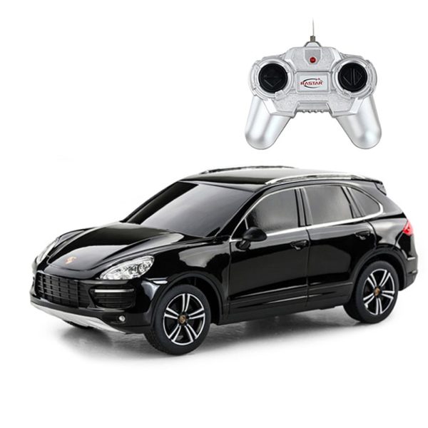 Masina cu telecomanda Rastar Porsche Cayenne Turbo, 1:24, Negru