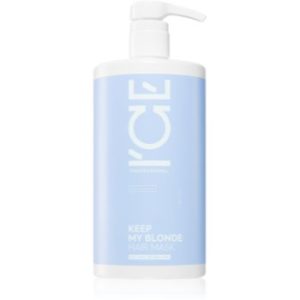 Natura Siberica ICE Professional Keep My Blonde masca pentru regenerare pentru păr în nuanțe reci de blond, decolorat sau șuvițat