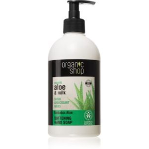 Organic Shop Organic Aloe & Milk Săpun lichid hrănitor pentru mâini