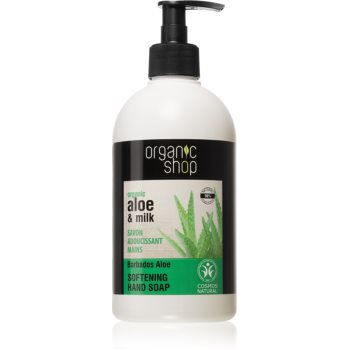 Organic Shop Organic Aloe & Milk Săpun lichid hrănitor pentru mâini