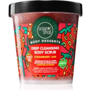 Organic Shop Body Desserts Strawberry Jam peeling de curățare profundă pentru corp