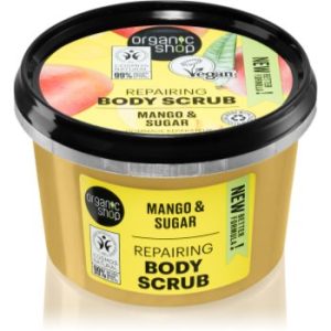 Organic Shop Mango & Sugar exfoliant corporal pentru piele mătăsoasă și netedă