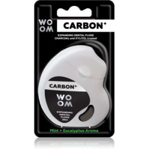 WOOM Carbon+ Dental Floss ata dentara cerata neagră