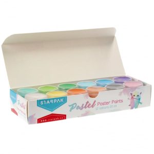 Acuarele cu 12 culori, Starpak, Pastel