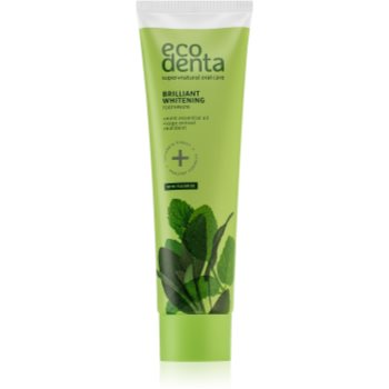Ecodenta Green Brilliant Whitening pasta de dinti albitoare cu Fluor pentru o respirație proaspătă