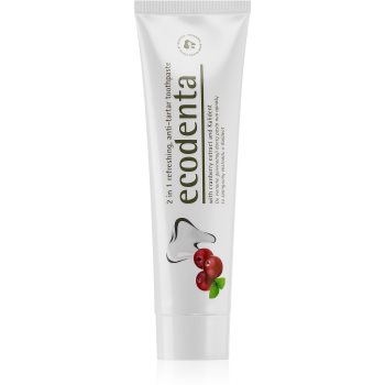 Ecodenta Green Tartar Eliminating pastă de dinți împotriva tartrului cu efect răcoritor cu flor