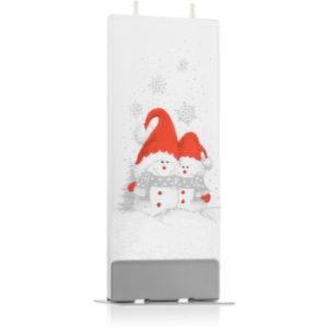Flatyz Holiday Two Snowmen with Red Hats lumanare