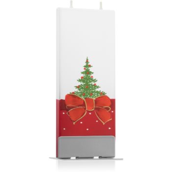 Flatyz Holiday Christmas Tree and Red Ribbon lumanare