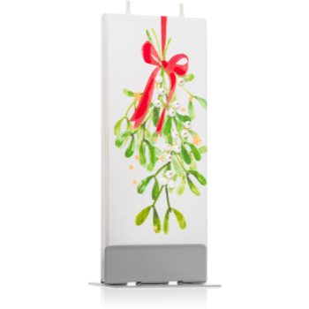 Flatyz Holiday Mistletoe with Red Ribbon lumanare