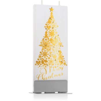 Flatyz Holiday Gold Merry Christmas Tree lumanare