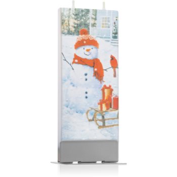 Flatyz Holiday Snowman with Red Bird lumanare