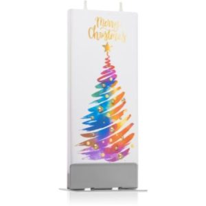 Flatyz Holiday Merry Christmas Painted Tree lumanare