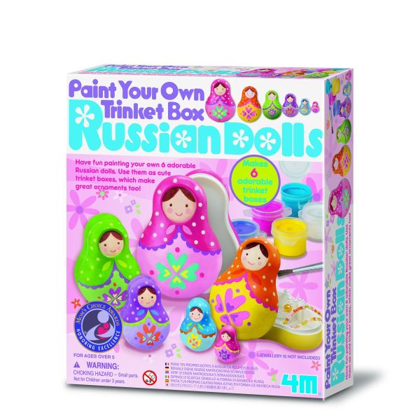 Set creativ de pictat, 4M, Cutiute Matrioshka