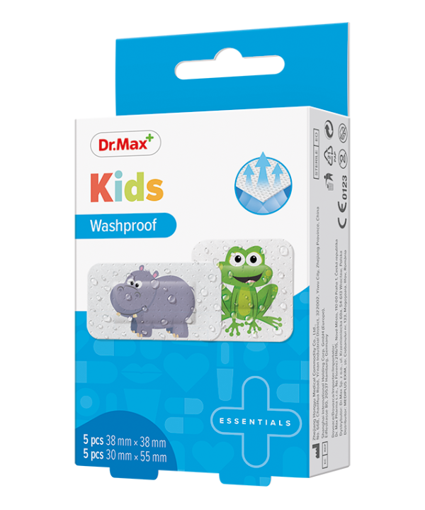 Dr.Max Plasture pentru copii 38 x 38mm 30 x 55mm, 10 bucati