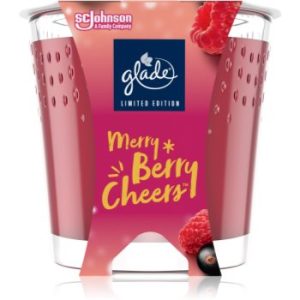 GLADE Merry Berry Cheers lumânare parfumată cu parfum Merry Berry Cheers
