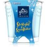 GLADE Starlight & Snowflakes lumânare parfumată cu parfum Snow, Frosty Air, Ecalyptus