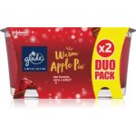 GLADE Warm Apple Pie lumânare parfumată duo parfum Apple, Cinnamon, Baked Crisp