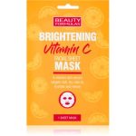 Beauty Formulas Vitamin C mască textilă iluminatoare cu vitamina C