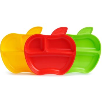 Munchkin Apple farfurie compartimentată