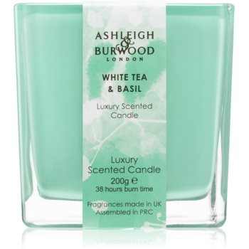 Ashleigh & Burwood London Life in Bloom White Tea & Basil lumânare parfumată