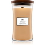 Woodwick Golden Milk lumânare parfumată cu fitil din lemn