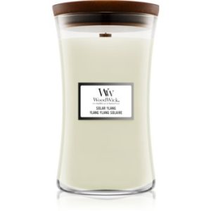 Woodwick Solar Ylang lumânare parfumată cu fitil din lemn