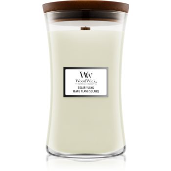 Woodwick Solar Ylang lumânare parfumată cu fitil din lemn