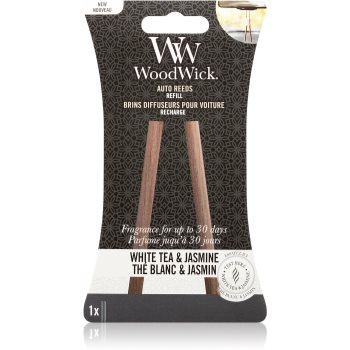 Woodwick White Tea & Jasmine parfum pentru masina rezervă