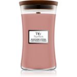 Woodwick Pressed Blooms & Patchouli lumânare parfumată cu fitil din lemn