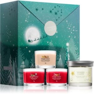 Yankee Candle Bright Lights 3 Votives & 1 Tumbler set cadou
