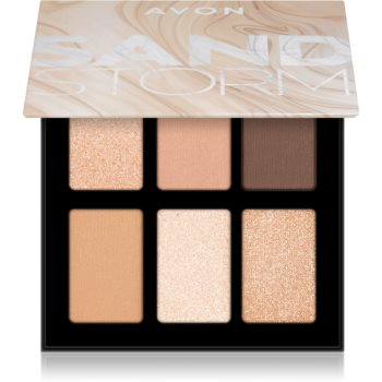 Avon 6 In 1 Sand Storm paletă cu farduri de ochi