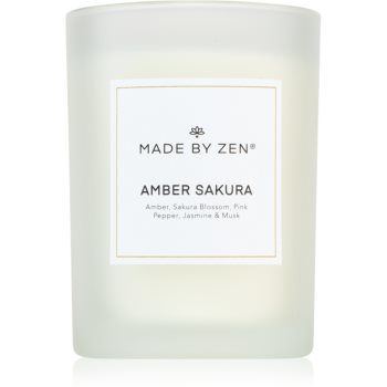 MADE BY ZEN Amber Sakura lumânare parfumată
