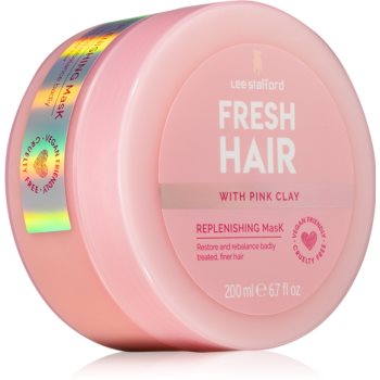 Lee Stafford Fresh Hair Pink Clay masca revitalizanta pentru par fin