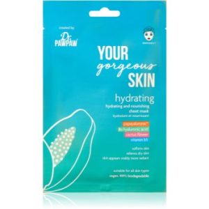 Dr. Pawpaw YOUR gorgeous SKIN mască textilă hidratantă