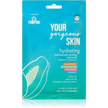 Dr. Pawpaw YOUR gorgeous SKIN mască textilă hidratantă